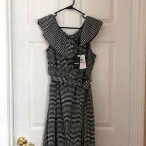 NWT DKNY dress! Beautiful black & white check dress in excellent condition.